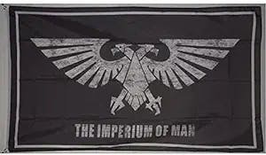 Imperium of Man Warhammer Galactic Empire Eagle Flag Banner 3x5 feet