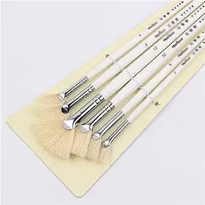 LHLLHL 6pcs/Set, Sector Oil Painting Brush: The Brushes You Need to Create 