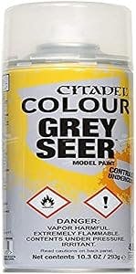 Citadel Paint Contrast Spray: Grey Seer - A Smooth Coat for your Miniatures