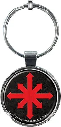 Ata-Boy Warhammer 40,000 Keychain - Chaos Star Key Chain for Fans, Check out Ata-boy's Collection of Merchandise for Gift ideas…