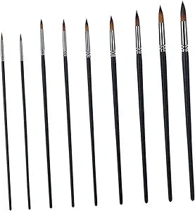 FAVOMOTO 9pcs Brush Set - The Perfect Tool for Every Warhammer Warlord!