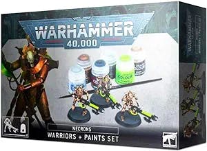 Games Workshop Warhammer 40,000 Necrons Warriors and Paints Set, 3 years