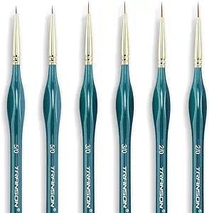 Get Your Miniature Paint On Point with Transon's Detail Thin Brush Set