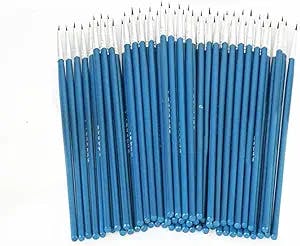 100 Pack Extra Fine Painting Brushes Micro Detail Drawing Watercolor Art Diorama