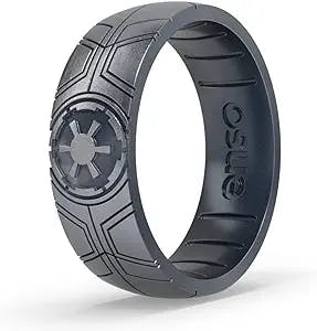 Enso Rings Etched Star Wars - Classic Silicone Ring - 8mm Wide, 2.16mm Thick