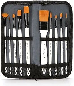 Detail Paint Brushes Set, 10pcs Miniature Brushes, for Watercolor Oil Acrylic,Craft Scale Models Rock Painting