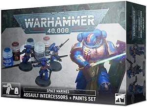 Games Workshop Warhammer 40,000 Space Marines Assault Intercessors Paints Set