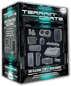 Mantic Games Terrain Crate: Battlezones Street Accessories, Unpainted (MGTC211)