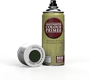 The Army Painter Color Primer Spray Paint, Angel Green, 400ml, 13.5oz - Acrylic Spray Undercoat for Miniature Painting - Spray Primer for Plastic Miniatures