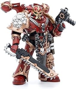 JOYTOY 1/18 Action Figures Warhammer 40k Mecha Model Chaos Space Marines Crimson Slaughter Brother Maganar