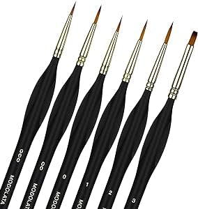 Get Precise Details with Detail Model Paint Brushes Set