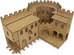 TowerRex Bastion Fortress D&D Miniatures - Hand-Painted Fantasy Collectible for Roleplaying and Battles