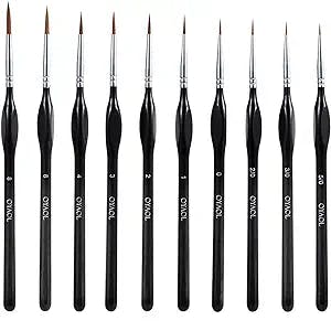 Brush Your Way to Victory with the 10Pack Detail Paint Brush Set!