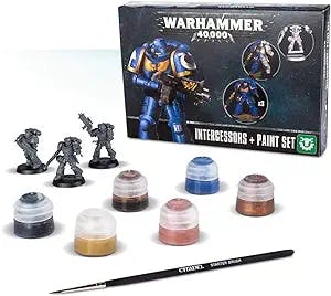 Games Workshop Warhammer 40,000 Intercessors + Paint Set
