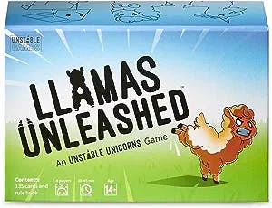 Llamas Unleashed Card Game - from The Creators of Unstable Unicorns - A Strategic Card Game & Party Game for Adults & Teens