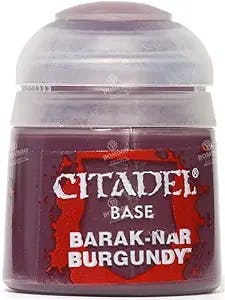 "Paint Your Way to Victory with Games Workshop Citadel Base: Burgundy!" 
