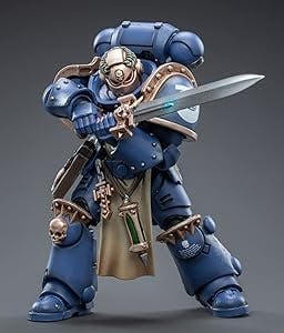 HiPlay JoyToy × Warhammer 40K Officially Licensed 1/18 Scale Science-Fiction Action Figures Full Set Series-Ultramarines Primaris Company Champion