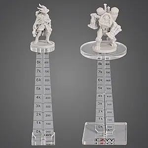 DND Flying Miniatures Combat Riser (Set of 2) Acrylic Laser Cut Flight Stand Terrain from 0 to 9999 ft Perfect for Dungeons and Dragons, Warhammer, D&D and Tabletop RPG