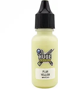 Paint Your Miniatures to Victory with Huge Miniatures Flax Yellow Paint!