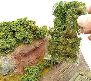 DIY Miniature Shrubs Bushes Foliage Terrain Model Kit Sand Table Simulation Landscape War Gaming Terrain Decoration Railroad Scenery War Gaming Scenery