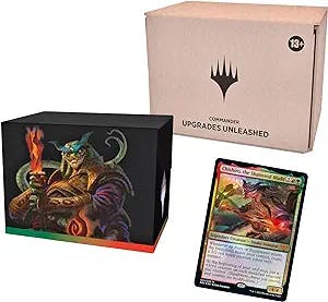 Magic The Gathering Kamigawa: Neon Dynasty Commander Deck – Upgrades Unleashed (Red-Green) | Minimal Packaging Version