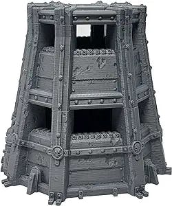 Tabletop Terrain Grimdark Double Pillbox by War Scenery for Wargames and RPGs 28mm 32mm Miniatures