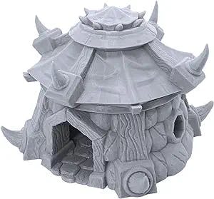 "Get Your Orc On with Makers Anvil's 3D Printed Orc Cottage - A Must-Have f