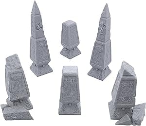 EnderToys Elven Waystones by Makers Anvil, 3D Printed Tabletop RPG Scenery and Wargame Terrain for 28mm Miniatures