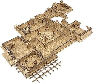 TowerRex Dark Dungeon DND Terrain - 28mm Scale Fantasy Terrain for Tabletop RPGs and Wargaming