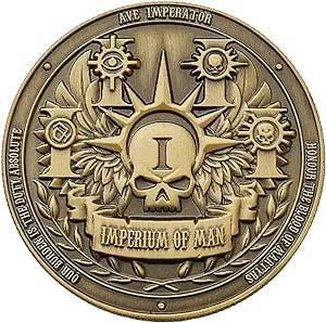 Starforged Compatible with Warhammer 40k Collectible Coin: Imperium of Man 1 PC