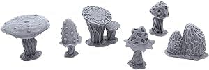 Alien Spores, 3D Printed Tabletop RPG Scenery and Wargame Terrain for 28mm Miniatures