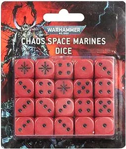 Unleash Chaos with Warhammer's Crimson Dice Set!