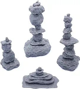 Cairns, 3D Printed Tabletop RPG Scenery and Wargame Terrain for 28mm Miniatures
