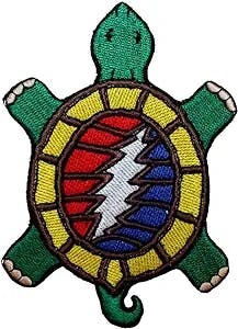 Grateful Dead Steal Your Terrapin Turtle Rock Music Icon Iron On Applique Patch