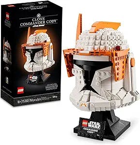 LEGO Star Wars Clone Commander Cody Helmet 75350 Collectible Set for Adults, The Clone Wars Memorabilia, Collection Gift Idea, Decor Display Model,766 Pieces
