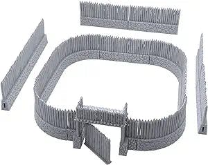 Viking Stockade by Terrain4Print, 3D Printed Tabletop RPG Scenery and Wargame Terrain for 28mm Miniatures