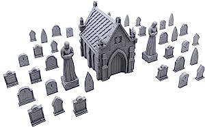 EnderToys Mausoleum Graveyard Scene: The Perfect Wargaming Terrain for Your