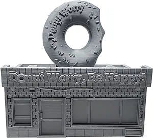 Tabletop Terrain Donut Shop by Corvus Terrain Compatible with MCP 32mm