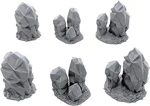 Geodesic Formations, 3D Printed Tabletop RPG Scenery and Wargame Terrain for 28mm Miniatures