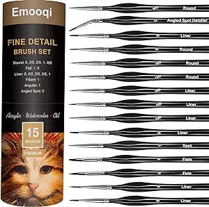 The Perfect Brush Set for Your Masterpiece: A Review of Emooqi Detail Paint