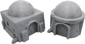 Galactic Legion Desert Planet Huts, 3D Printed Tabletop RPG Scenery and Wargame Terrain for 28mm Miniatures
