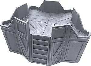 EnderToys Star Turret, 3D Printed Tabletop RPG Scenery and Wargame Terrain for 28mm Miniatures