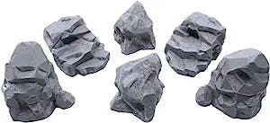 Stone Boulder Bundle, Terrain Scenery for Tabletop 28mm Miniatures Wargame, 3D Printed and Paintable, EnderToys