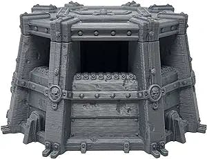 Tabletop Terrain Grimdark Pillbox by War Scenery for Wargames and RPGs 28mm 32mm Miniatures