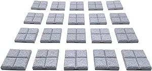 Locking Dungeon Tiles - Floor Tiles (20x Pieces), Terrain Scenery Tabletop 28mm Miniatures Role Playing Game, 3D Printed Paintable, EnderToys
