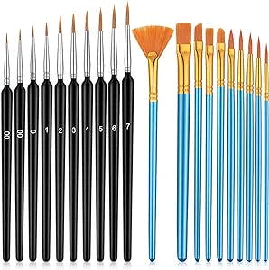 20 Pieces of Artistic Magic: A Review of the 20 Pcs Paint Brushes Set