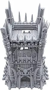 EnderToys Tribal Tower by Printable Scenery, 3D Printed Tabletop RPG Scenery and Wargame Terrain 28mm Miniatures