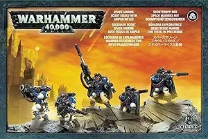 Games Workshop Warhammer 40,000 Space Marine Scouts with Sniper Rifles: The
