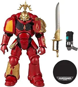 McFarlane Toys, Warhammer 40000 Blood Angels Primaris Lieutenant - Gold Label Series Figure with 22 Moving Parts, Collectible Warhammer Figure with Collectors Stand Base – Ages 12+