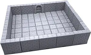 Locking Dungeon Tiles - Masonry and Stone, Wargame Terrain for Tabletop 28mm Miniatures, 3D Printed Scenery, EnderToys